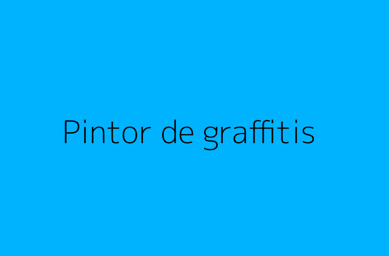 Pintor de graffitis